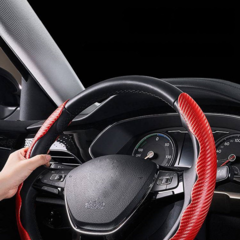 Non-Slip Steering Wheel Cover – Elegant and Durable 