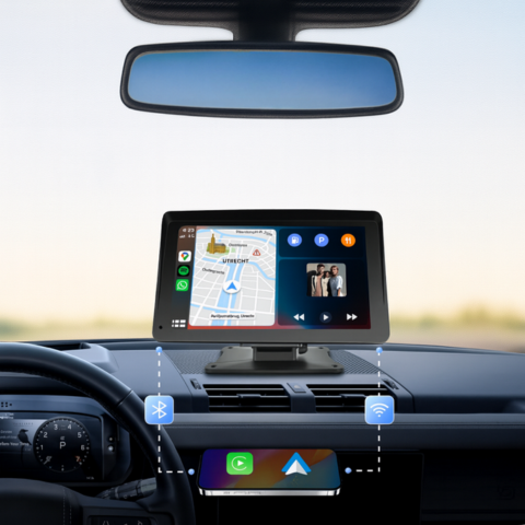 Multimedia Skärm Bil — CarPlay & Android Auto Trådlös 