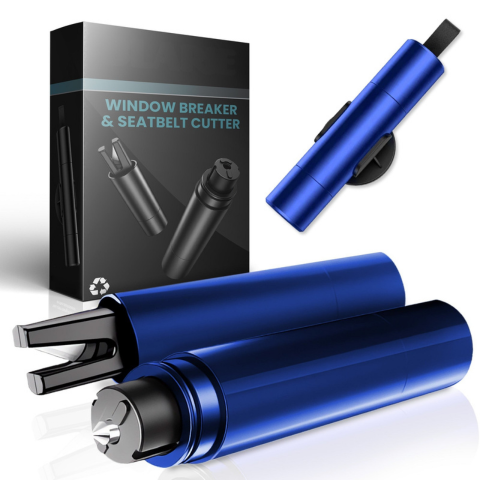 Emergency Hammer for Car – Window Breaker & Seatbelt Cutter 