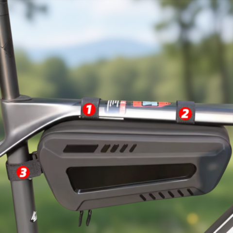 防水ハードハンドルバッグ — 自転車用の実用的な収納 