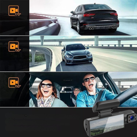 Inbouwcamera Auto — Dubbele Voorcamera Voor Optimale Veiligheid 