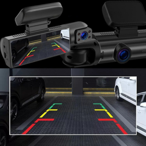 Inbouwcamera Auto — Dubbele Voorcamera Voor Optimale Veiligheid 