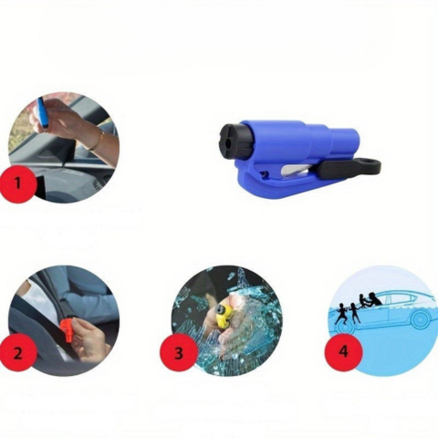 Kompaktowe Narzędzie Bezpieczeństwa — Stłuczenie Szyby i Cięcie Pasa 