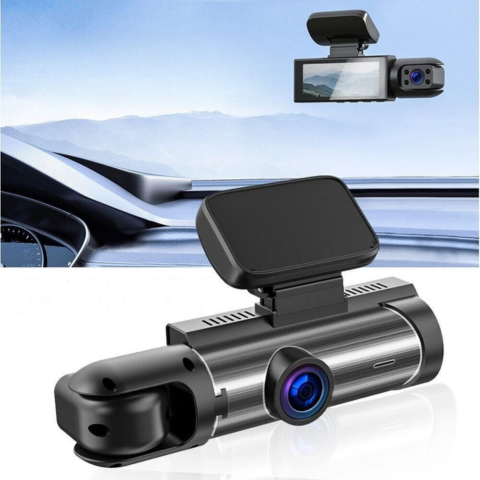 Inbouwcamera Auto — Dubbele Voorcamera Voor Optimale Veiligheid 