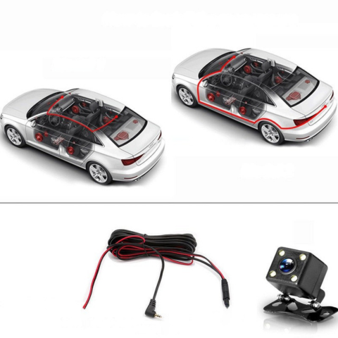 Inbouwcamera Auto — Dubbele Voorcamera Voor Optimale Veiligheid 