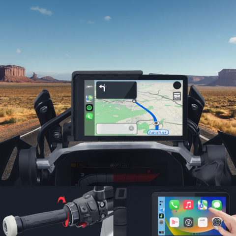Motorcycle Navigation System — Easy and Multifunctional Control 