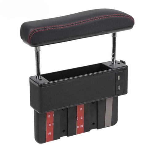 Universal Car Armrest — Adjustable Comfort with Integrated USB Port 