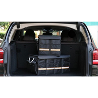 Large Capacity Car Trunk Organizer - Multiple Compartments and Total Stability