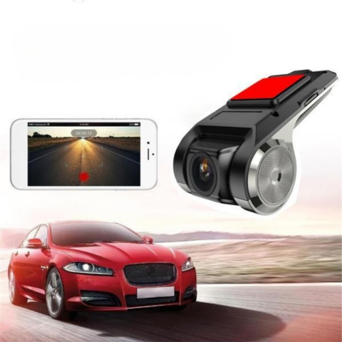 Dual Lens Front & Rear Car Surveillance Camera - HD Recording & Continuous Protection