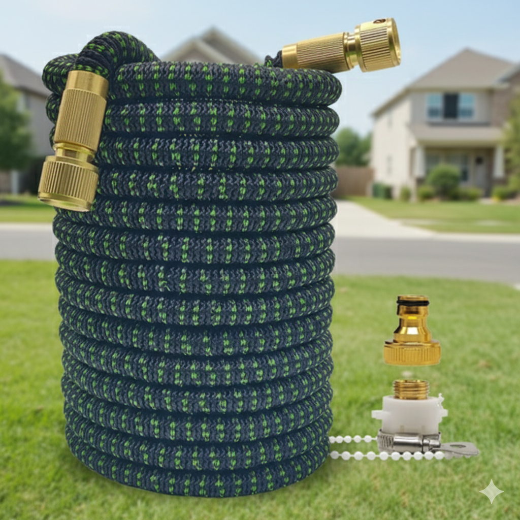 Rozťahovacia zavlažovacia hadica — Multifunkčná s vysokotlakovou pištoľou 