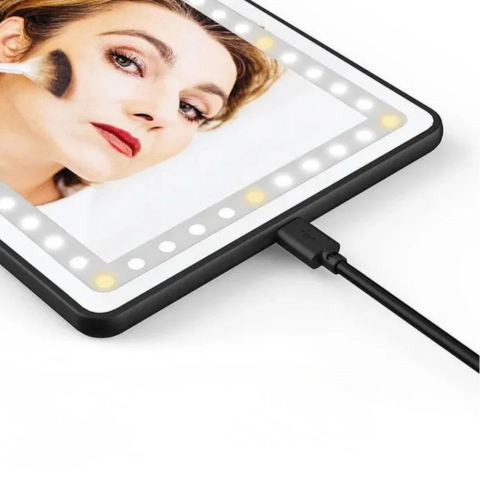 Led Make-up-Spiegel fürs Auto - Kompaktes Design & einstellbares Licht