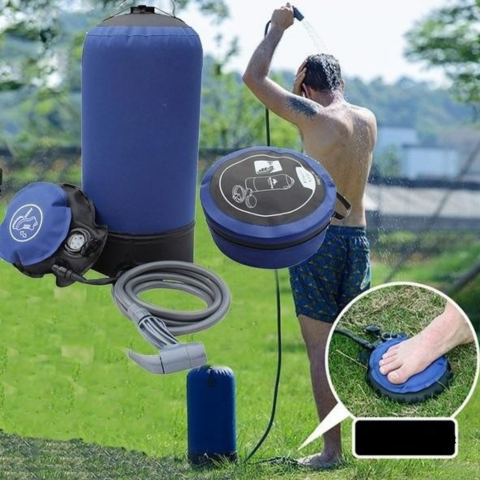 Portable Camping Shower - Outdoor Hygiene & Compact Size