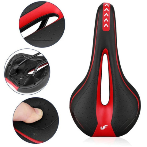 Padded Bike Saddle - Road Comfort & Shock Absorption