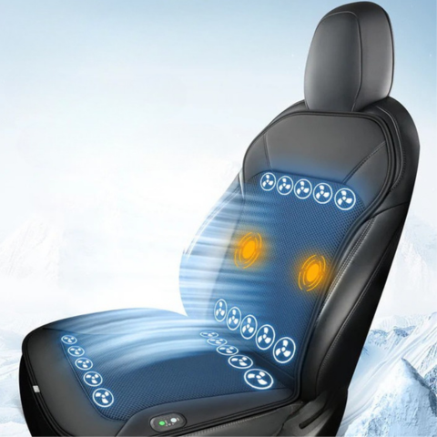 Cooling Car Seat Cushion - Comfortable Driving & Regulated Temperature