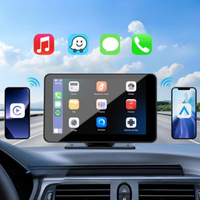 7" Portable Car Stereo with Wireless Carplay - Simple Installation & Modern Interface