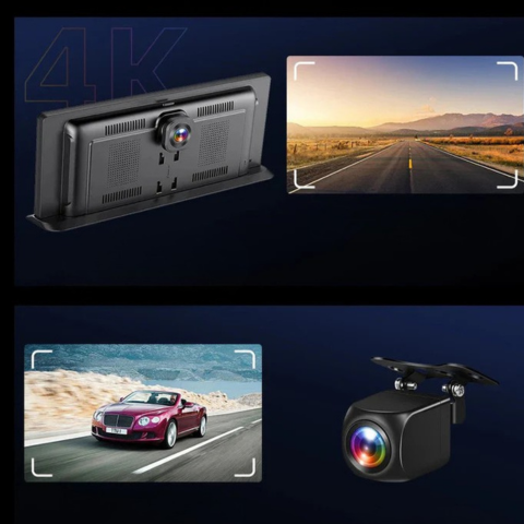 11.3" Touchscreen with 4K Dashcam and 1080p Rear View Camera - Ultra Clear Image & Smooth Ride