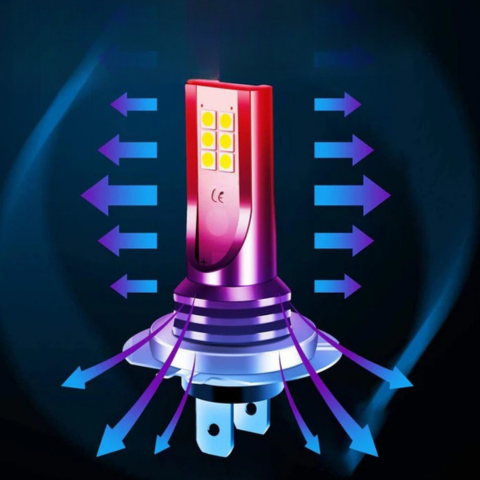 H7 H11 80W 6500K Led Bulbs - Precise Beam & Stable Performance
