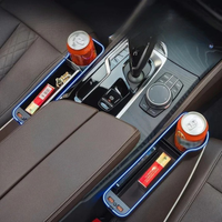 Car Seat Organizer With LED Lighting - Practical Storage & Modern Ambience