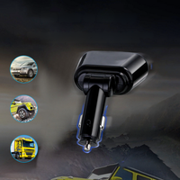 Car Cigar Lighter Adapter - Dual USB Port & Digital Display