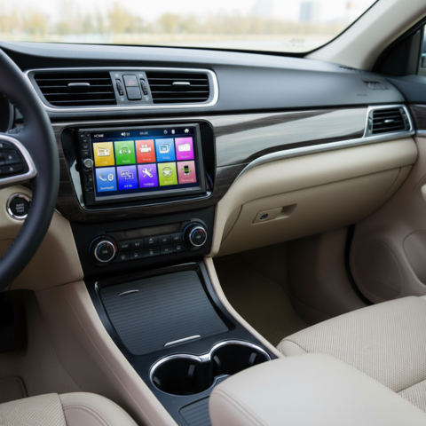 Car Multimedia System — Double Din Screen & HD Video Playback 