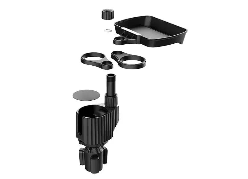 תמיכת כוסית רכב עם פלטפורמת רב תכלית — קל להתקנה ואוניברסלי 