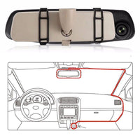 Dual Lens Dash Camera - Continuous Monitoring & Wide Angle