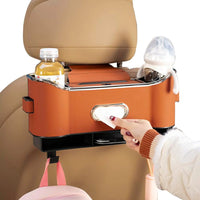 Rear Seat Organizer With Hooks And Storage Box - Optimized Space & Tidy Car