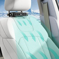 Auto sedadlový ventilátor – upevnění na opěrku hlavy 